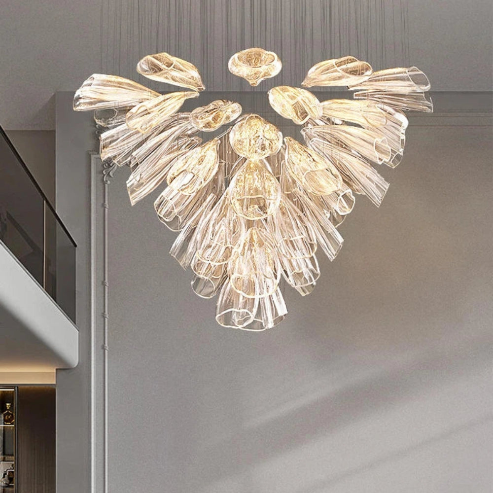 Luxury Glass Lotus Chandelier