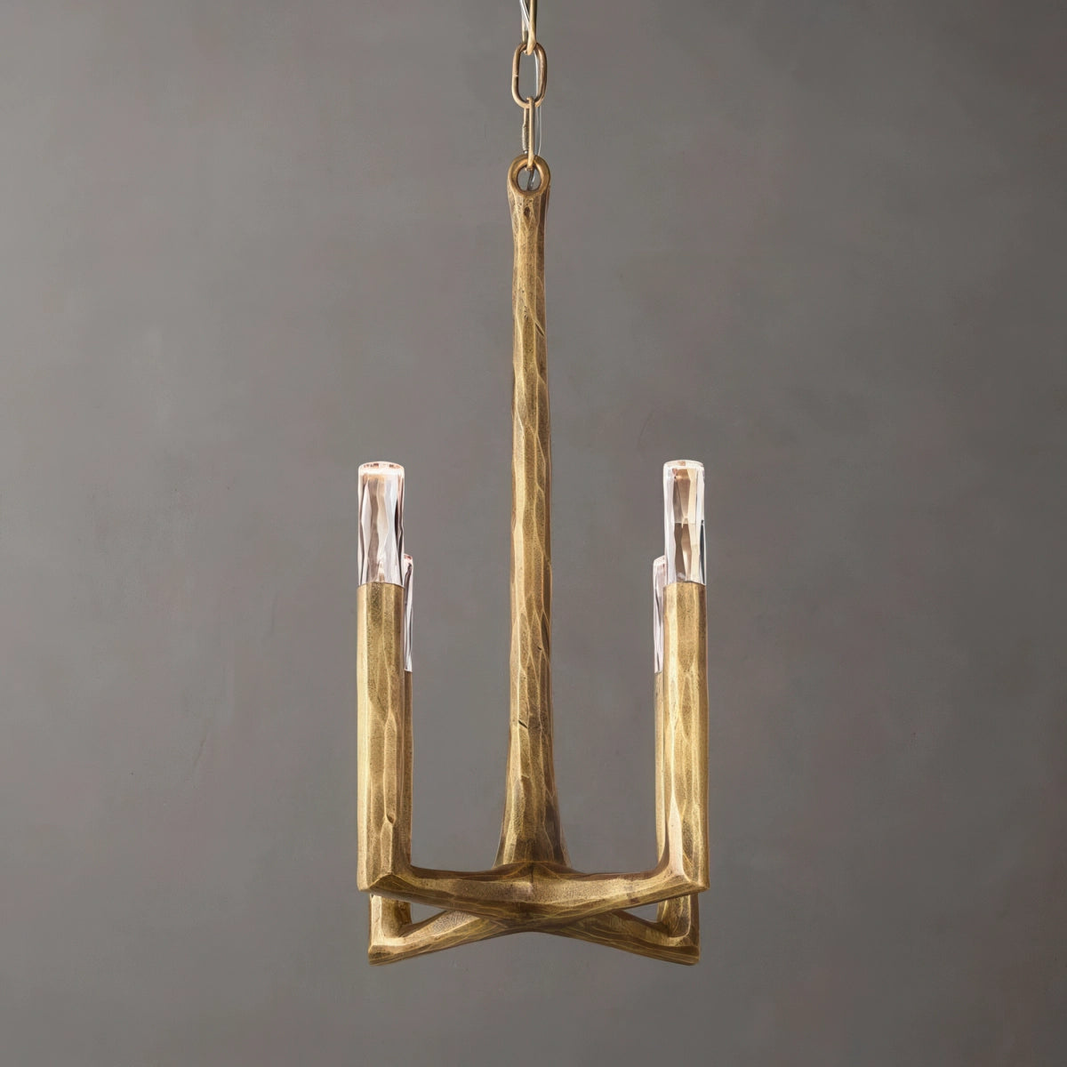 Thaddeus Hammered Texture Brass Pendant Light