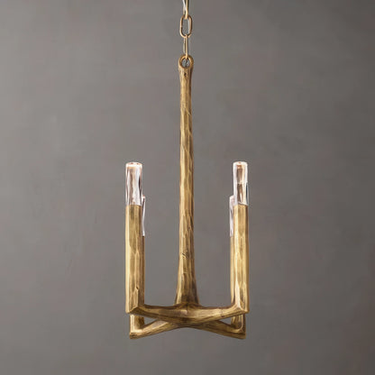 Thaddeus Hammered Texture Brass Pendant Light