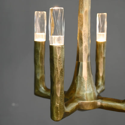 Thaddeus Hammered Texture Brass Pendant Light