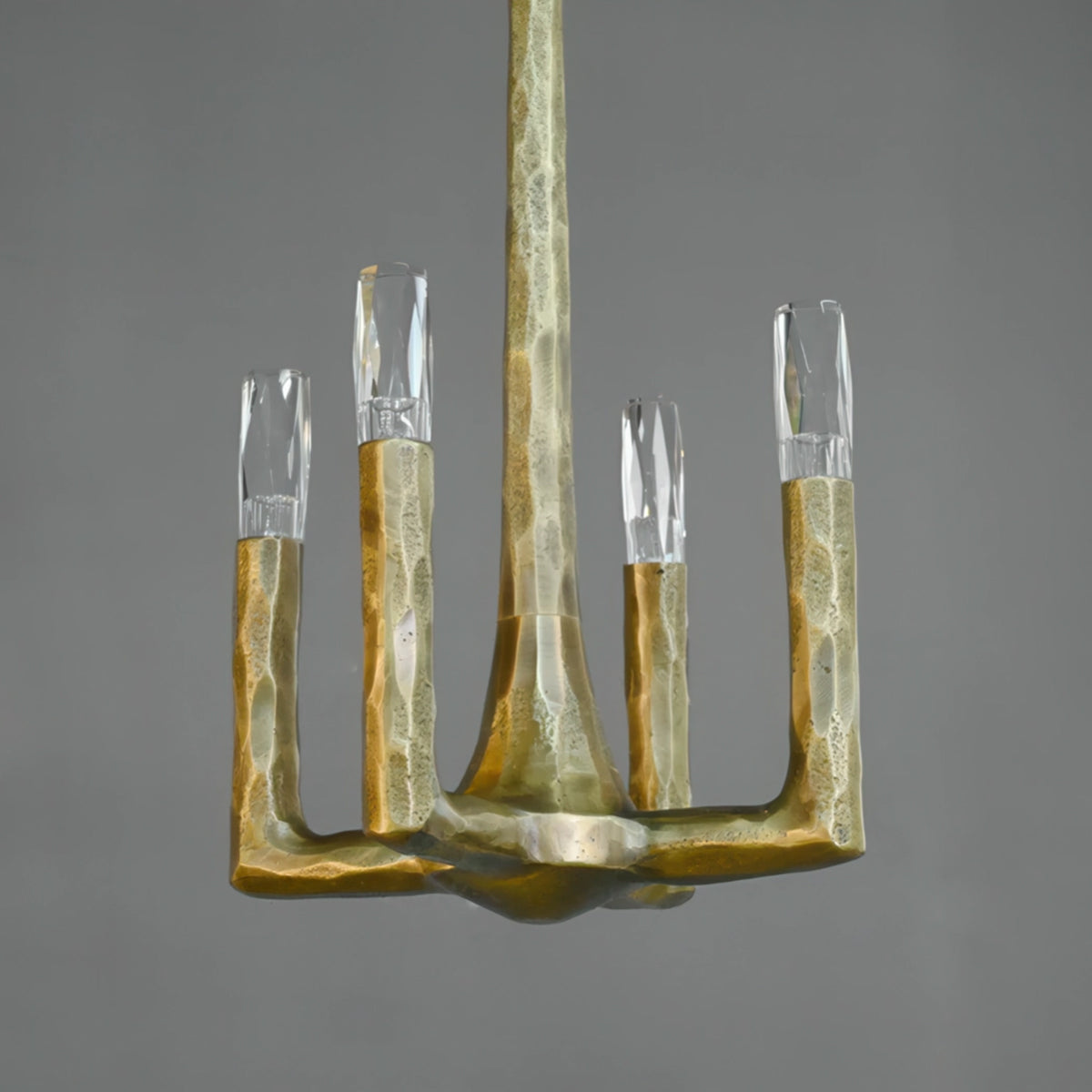 Thaddeus Hammered Texture Brass Pendant Light