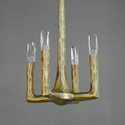 Thaddeus Hammered Texture Brass Pendant Light