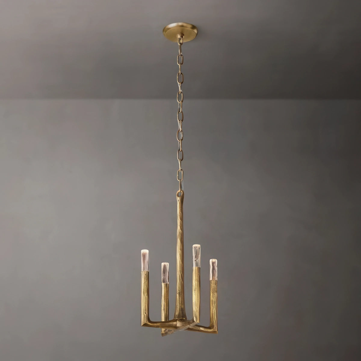 Thaddeus Hammered Texture Brass Pendant Light