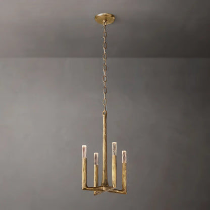 Thaddeus Hammered Texture Brass Pendant Light