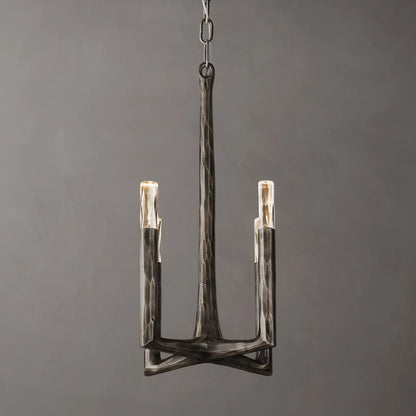 Thaddeus Hammered Texture Brass Pendant Light