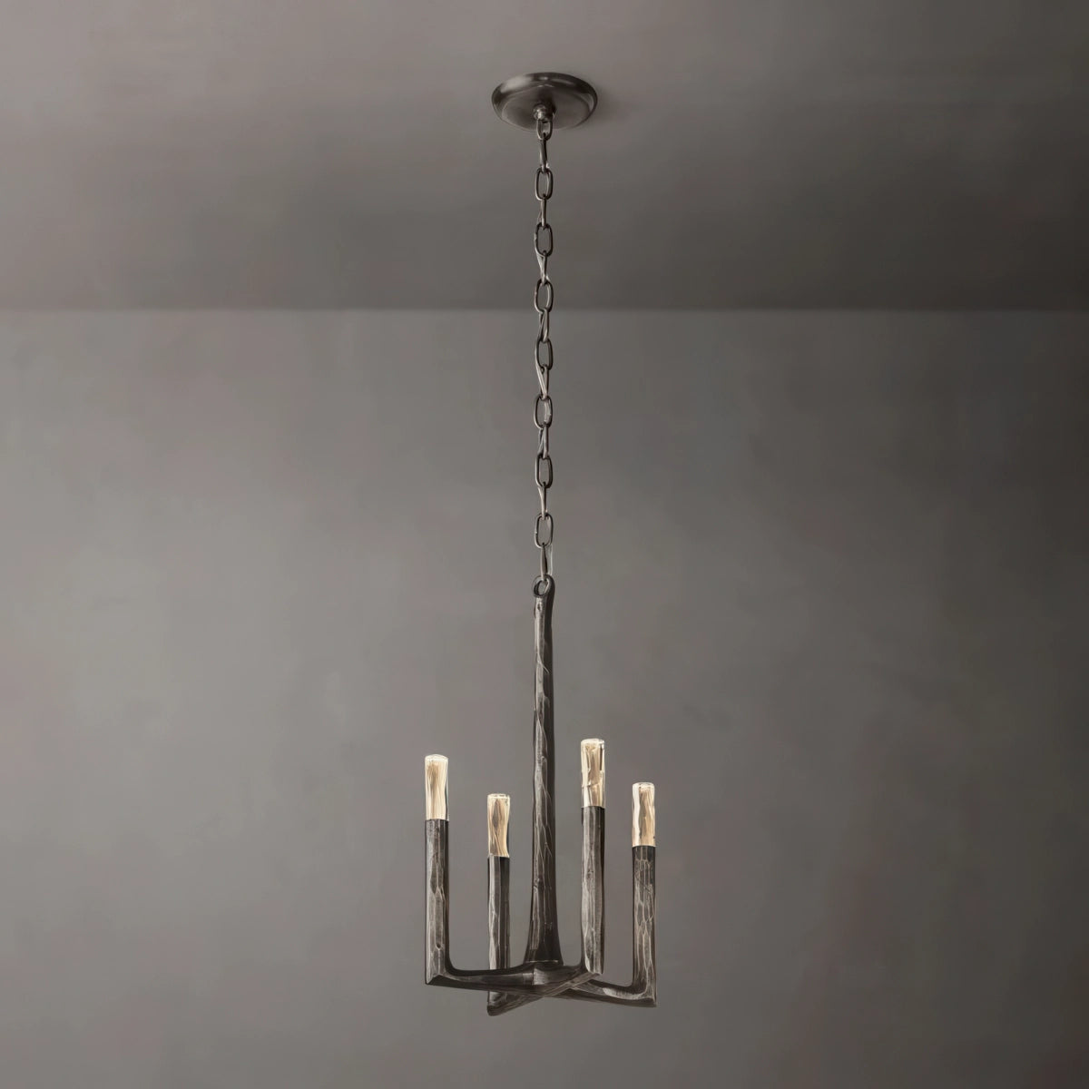 Thaddeus Hammered Texture Brass Pendant Light