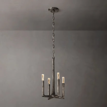 Thaddeus Hammered Texture Brass Pendant Light