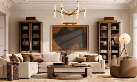 Brent Glass Chandelier 55"