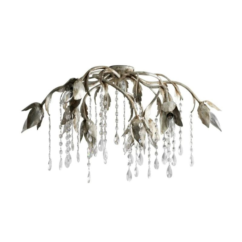 Gothic Viticci Silver Flushmount