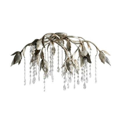 Gothic Viticci Silver Flushmount