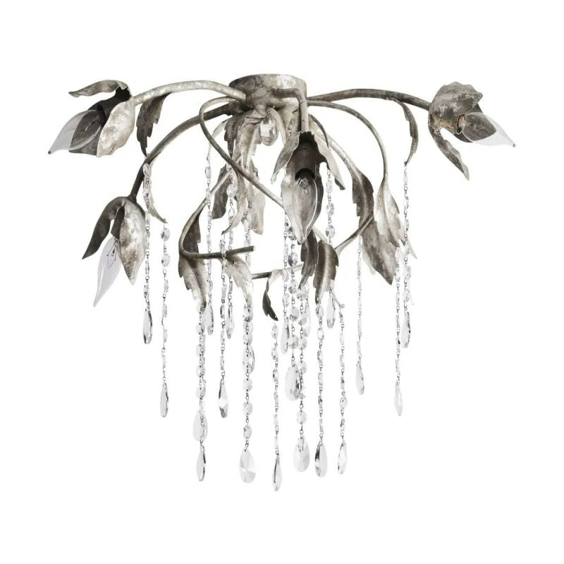 Gothic Viticci Silver Flushmount
