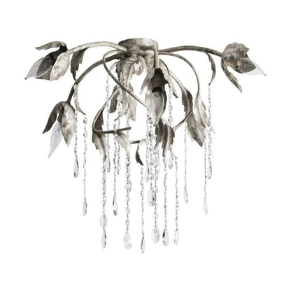 Gothic Viticci Silver Flushmount