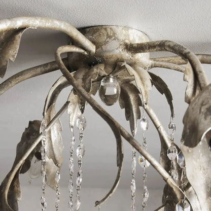 Gothic Viticci Silver Flushmount