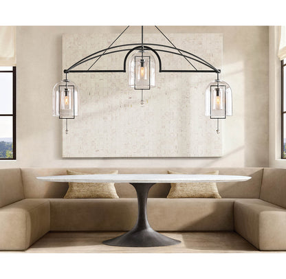 Fulcrum Grand Linear Chandelier 73"