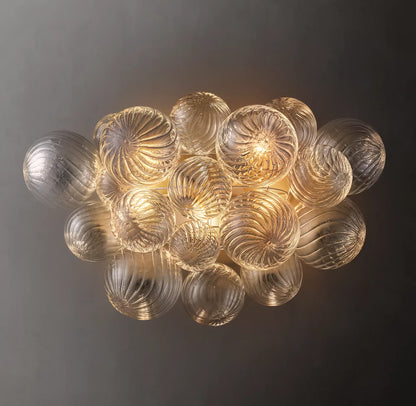 Talia Glass Orbs Round Sconce