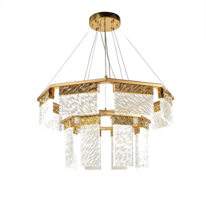2-Tier Round Down-light LED Chandelier