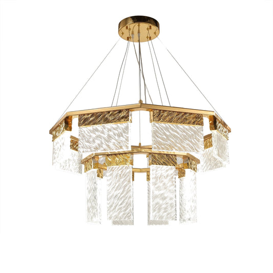 2-Tier Round Down-light LED Chandelier