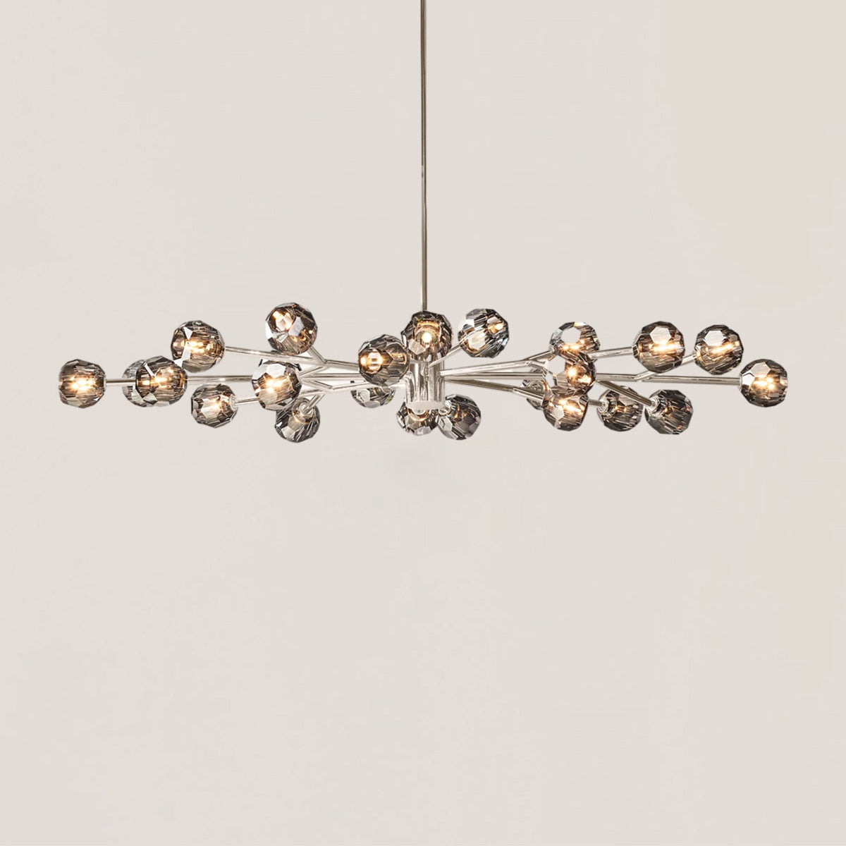 Boule De Crystal Oval Chandelier 72"