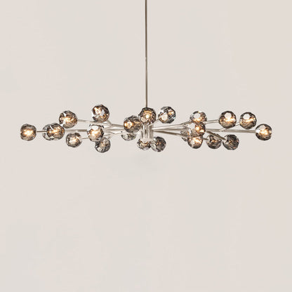 Boule De Crystal Oval Chandelier 72"