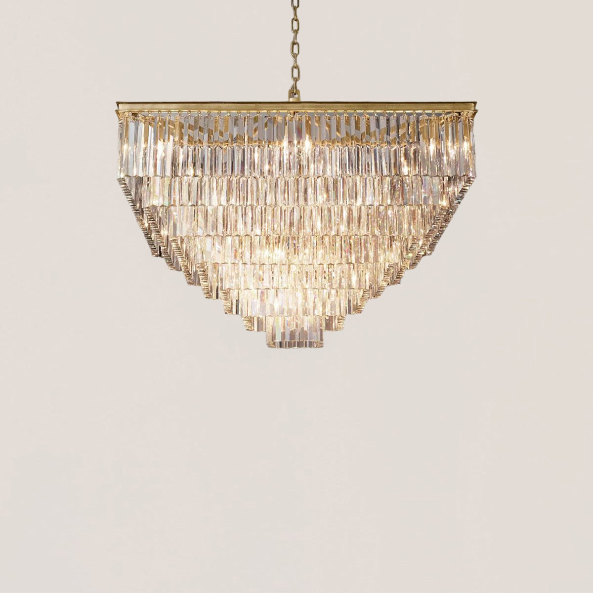 1920s Odeon Square Chandelier