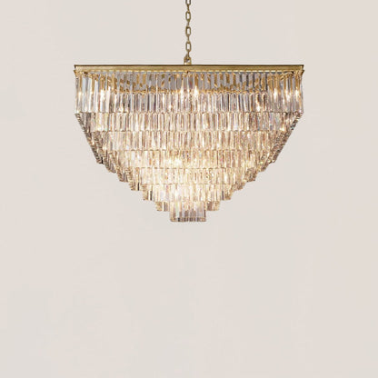 1920s Odeon Square Chandelier