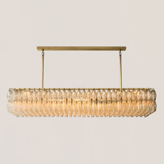 Chiara Glass Rectangular Chandelier