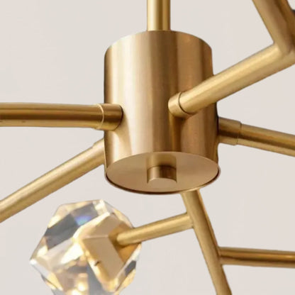 VASELAMPS - Faceted Oval Chandelier