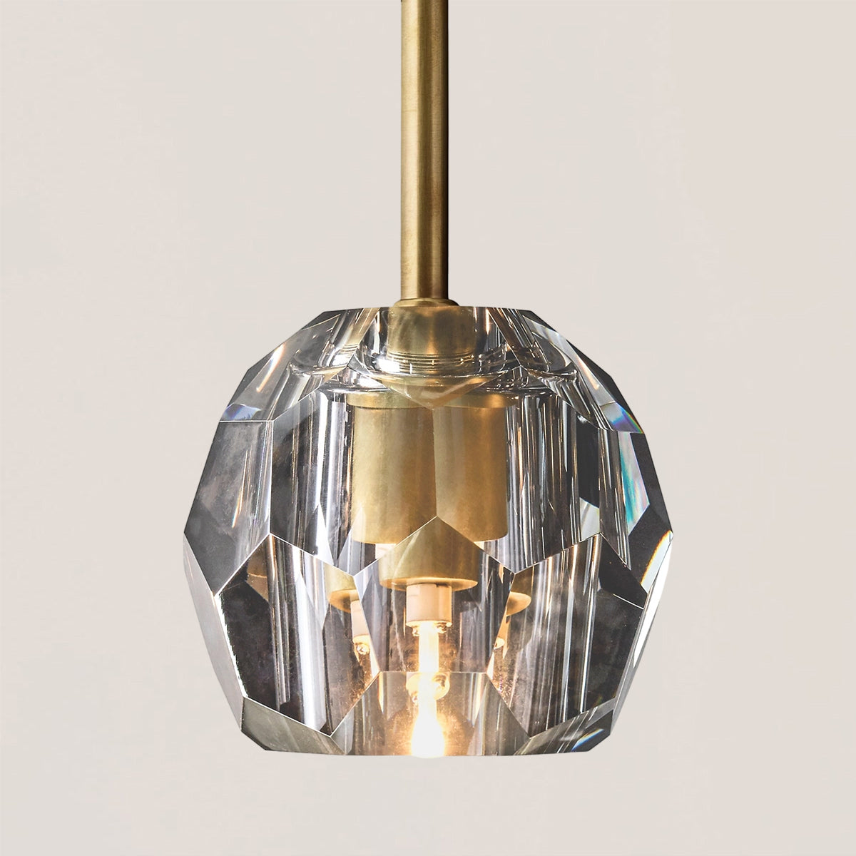 Boule De Crystal Rod Pendant Light