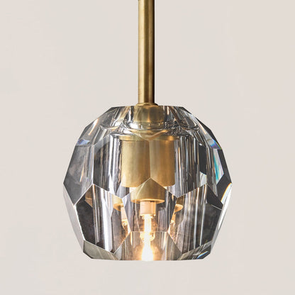 Boule De Crystal Rod Pendant Light