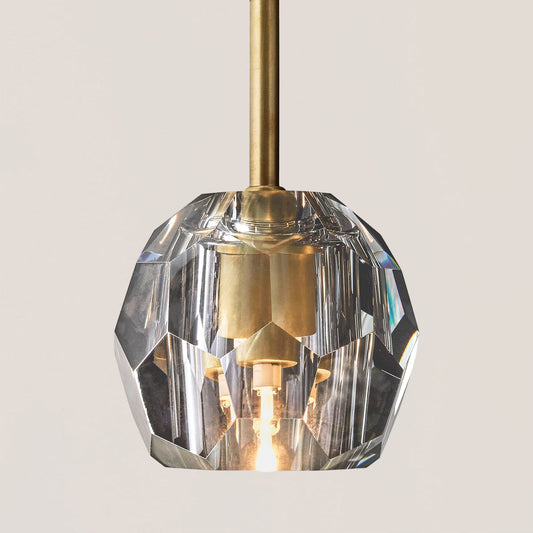 Boule De Crystal Rod Pendant Light