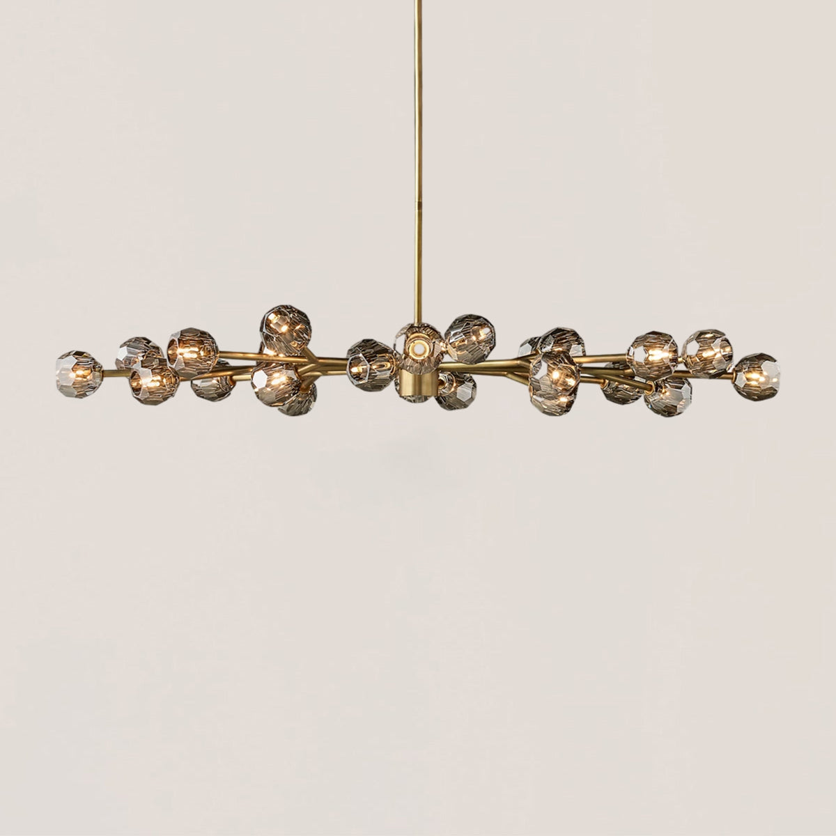 Boule De Crystal Oval Chandelier 72"