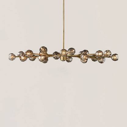 Boule De Crystal Oval Chandelier 72"