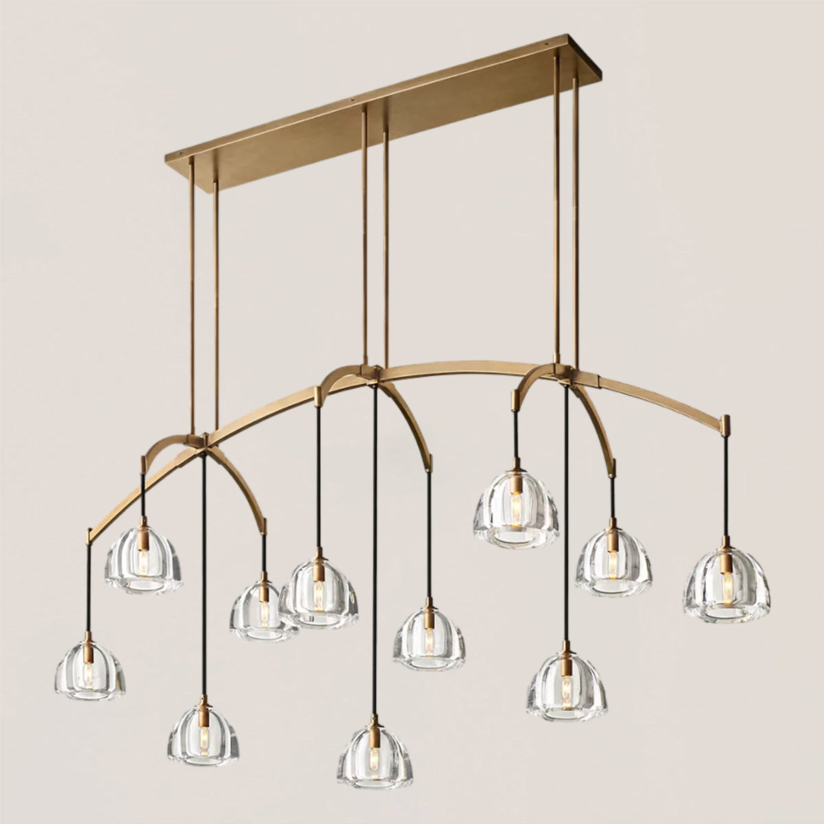 Hemisphere Linear Chandelier