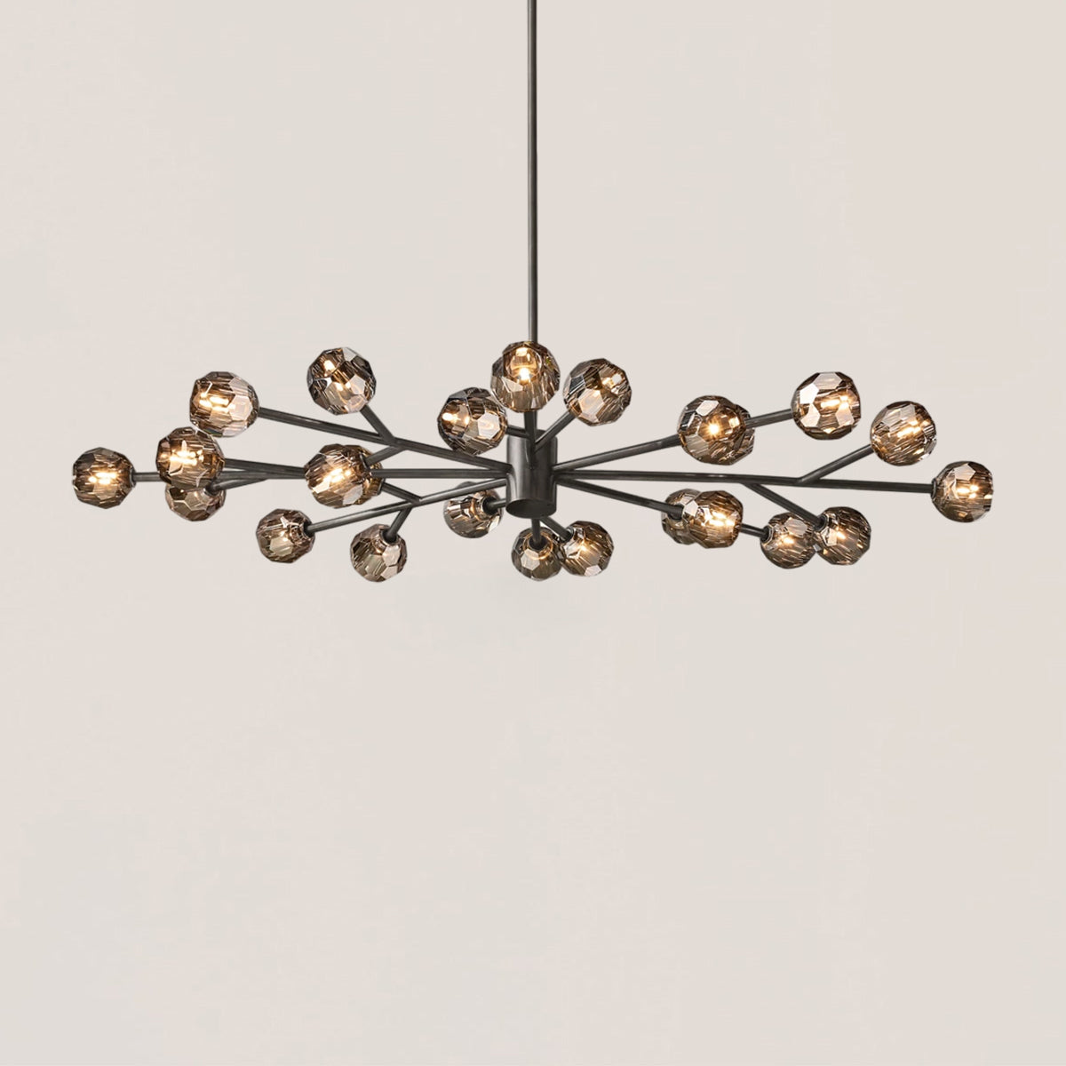 Boule De Crystal Oval Chandelier 72"