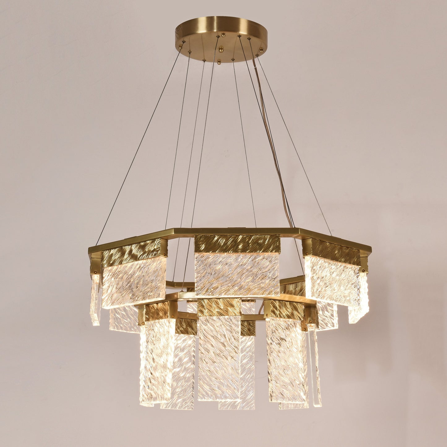 2-Tier Round Down-light LED Chandelier