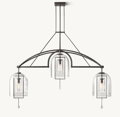 Fulcrum Grand Linear Chandelier 73"