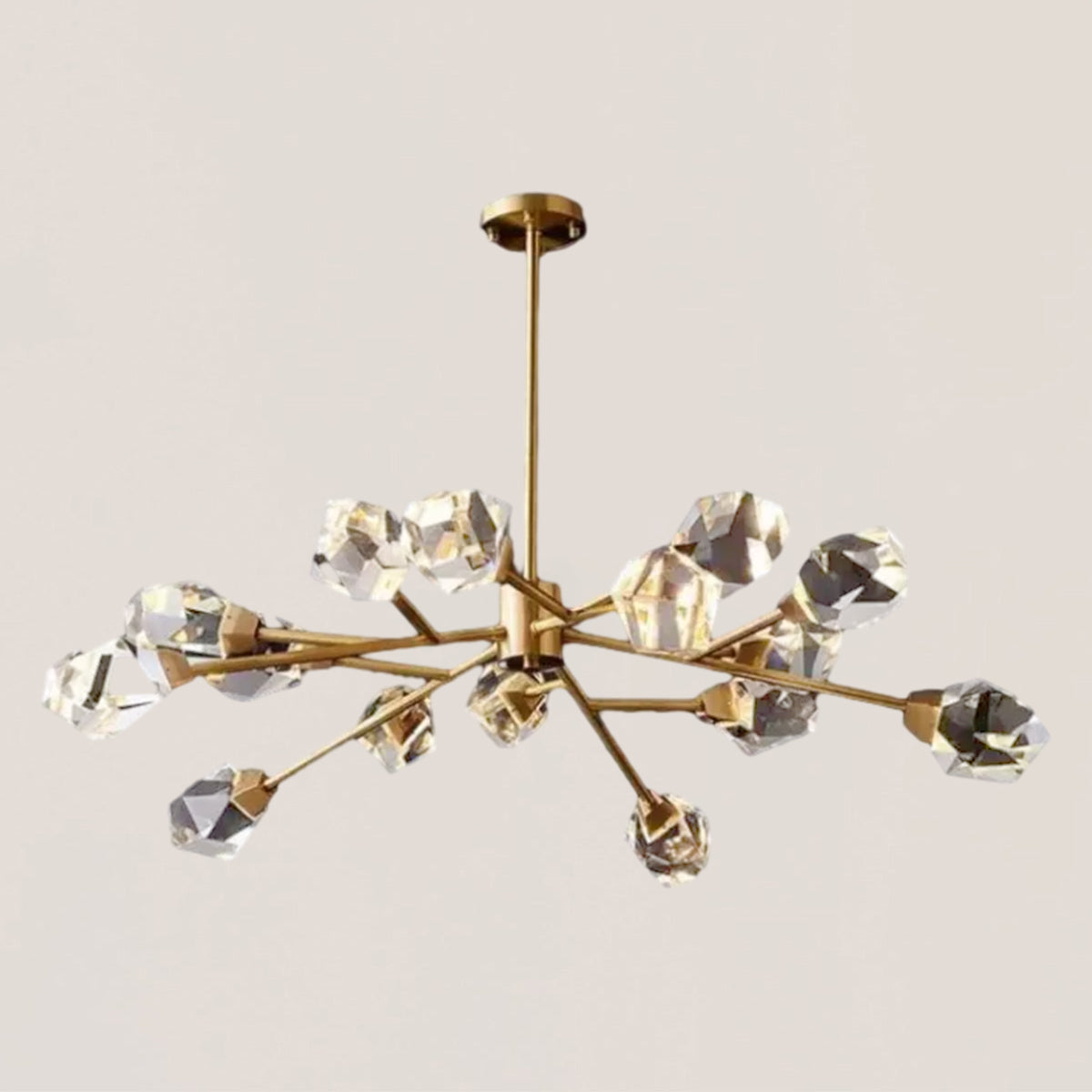 VASELAMPS - Faceted Oval Chandelier