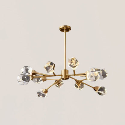 VASELAMPS - Faceted Oval Chandelier