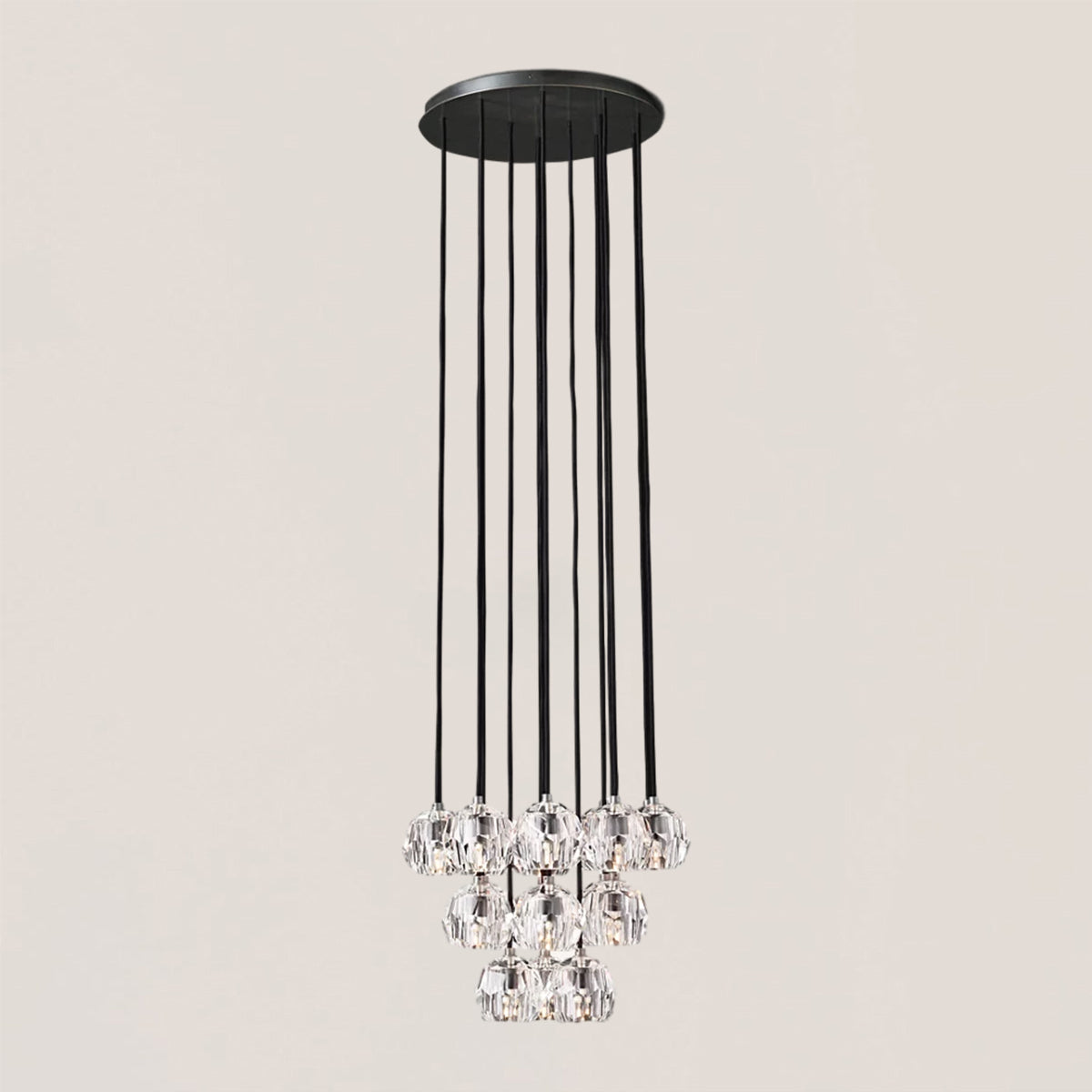 Boule De Crystal Round Cluster Chandelier