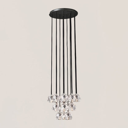 Boule De Crystal Round Cluster Chandelier