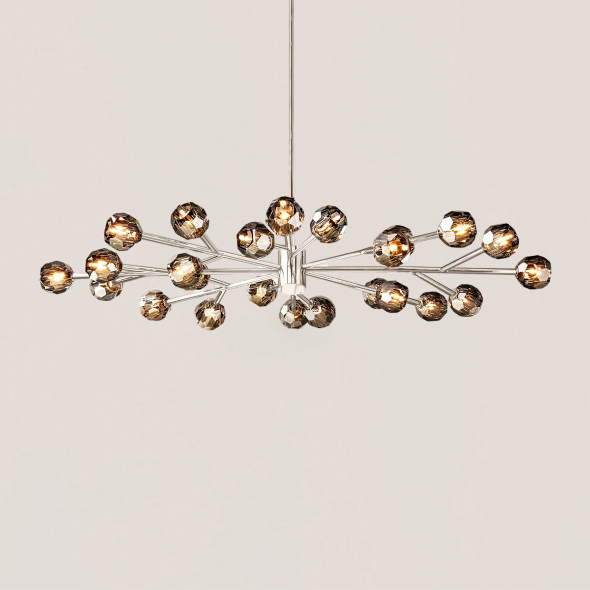 Boule De Crystal Oval Chandelier 72"