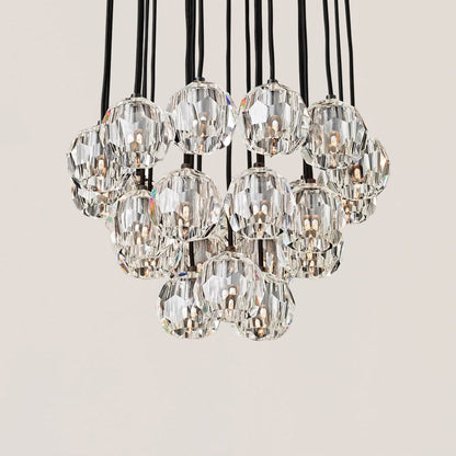 Boule De Crystal Round Cluster Chandelier