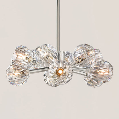 Boule De Cristal Clear Glass Ball Modern Round Chandelier Light