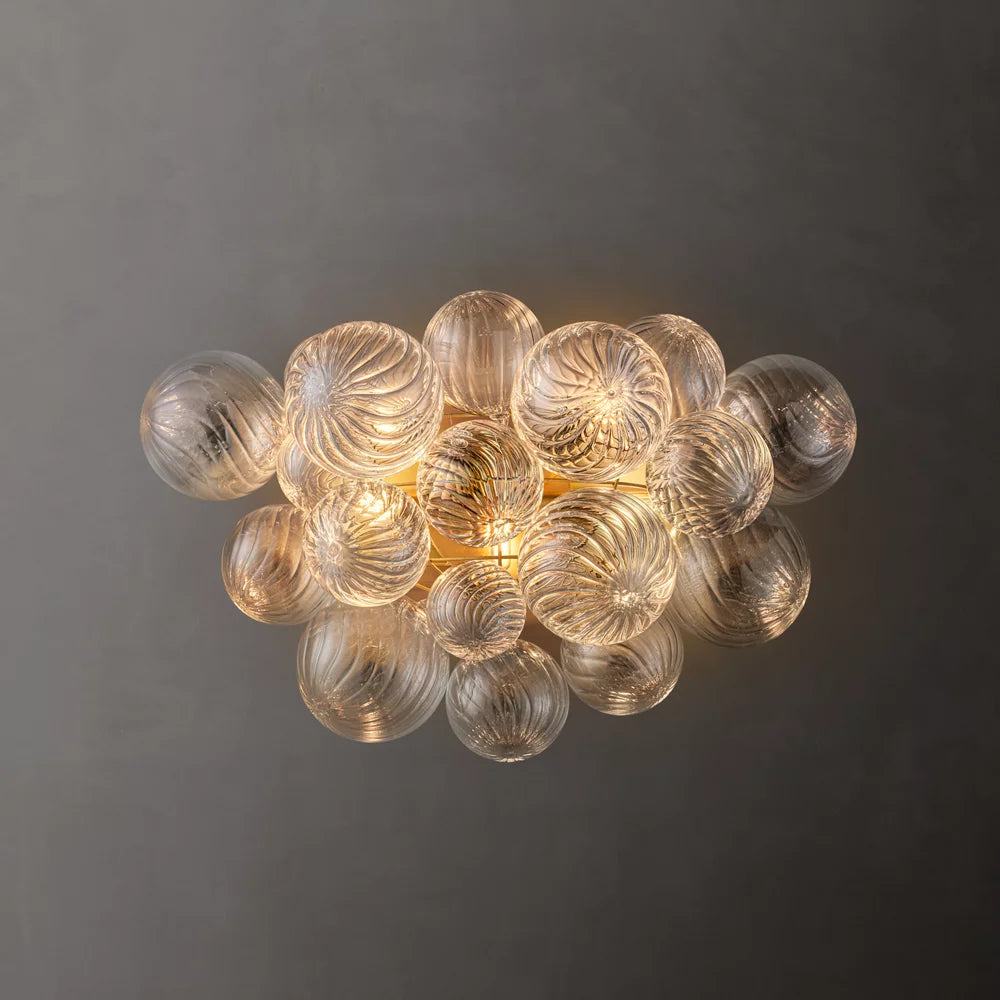 Talia Glass Orbs Round Sconce