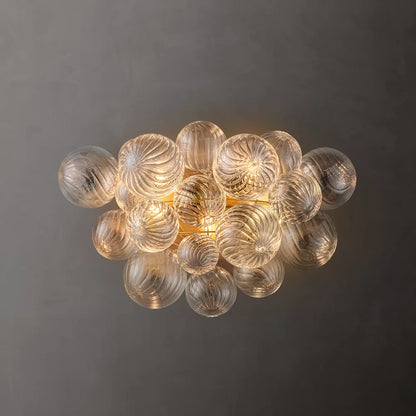 Talia Glass Orbs Round Sconce