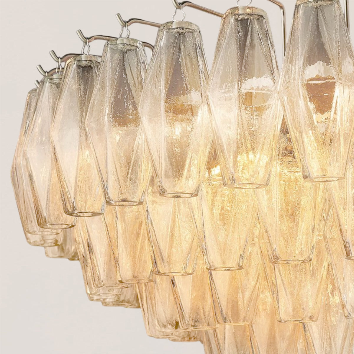 Chiara Glass Tiered Round Chandelier