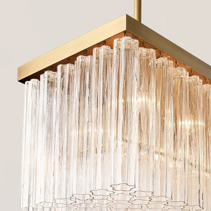 Cielo Glass Rectangular Chandelier