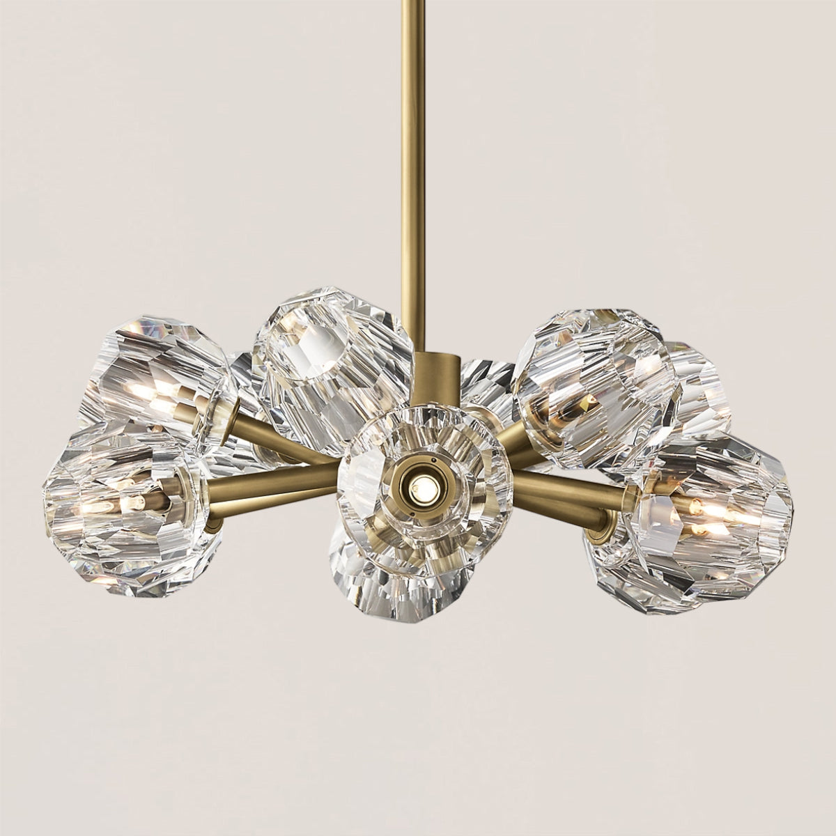 Boule De Cristal Clear Glass Ball Modern Round Chandelier Light