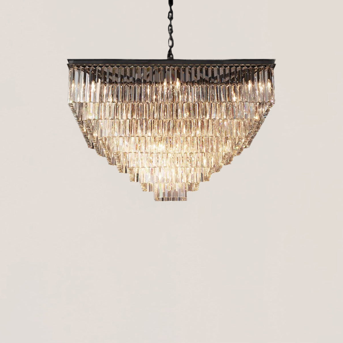 1920s Odeon Square Chandelier