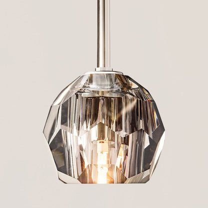 Boule De Crystal Rod Pendant Light